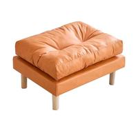 Small Rectangular Upholstered Footrest Ottoman for Living Room Bedroom Entryway, Couch Foot Stool for Shoe Change or Picnic