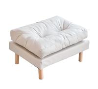 Small Rectangular Upholstered Footrest Ottoman for Living Room Bedroom Entryway, Couch Foot Stool for Shoe Change or Picnic