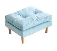 Small Rectangular Upholstered Footrest Ottoman for Living Room Bedroom Entryway, Couch Foot Stool for Shoe Change or Picnic