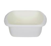 Small Rectangular Washing Up Bowl Dish Washing Washtub, Durable Plastic, Volume: 7 Liter, Size: 32 x 28 x 13 cm, Colors: Black, Brown, Silver, Cream (Cream)