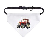 Small 'Red Farm Tractor' Dog/Cat/Pet Bandana (PD00061231)