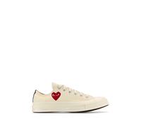 Small Red Heart Low Top Trainers - female - Comme des Garçons Play - Sneakers - White - 8 UK - Shoes 8 UK