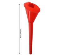 (small, Red) Long Stem Plastic Funnel Oil Liquid Water Funnel for Cars Motorcycle Refueling Tools Long Neck Oil Funnel small Red