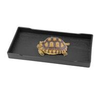 Small Reptile Water Bowl for Snake Geckos and Frogs Non-Slip Reptile for Amphibians Tortoise Accessories Pet Essentials Ideal for Bathing Feeding (20cm)