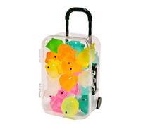 Small Resin Animals Cute Luminous DIY with Mini Suitcase