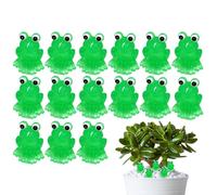 Small Resin Frogs, 15 Pieces Green Miniature Decorative Figurines for Decoration, Small Frogs Glow in the Dark for Home Garden Terrarium Table Cakes DIY Projects