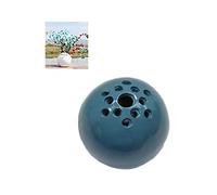 Small Resin Handmade Vase, Flower Stone Table Decor, 2.3 Inch Round Miniature Vase, The Best Containers For Flowers Kids Picked For Mom -Handmade Vase Flower Stone Table Decor (Blue)