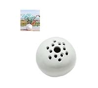 Small Resin Handmade Vase, Flower Stone Table Decor, 2.3 Inch Round Miniature Vase, The Best Containers For Flowers Kids Picked For Mom -Handmade Vase Flower Stone Table Decor (White)