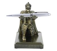Small Resin Soldier Pen Holder Statue with Stable Base for Office