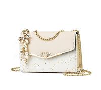 Small Retro Classic Messenger Bag for Women - Shoulder, Crossbody, Clutch Purse - Fashion Simple and Versatile, White, 8.26 x 3.16 x 5.51 inches