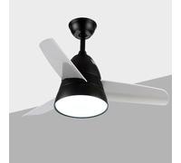 Small Room Chandelier Ceiling Fan With Light Kitchen Modern Black Flush Mount Fan Light Fixture Kids Ceiling Fan Light For Bedroom Children Nursery Dining Room,Pink Blue Yellow Green White