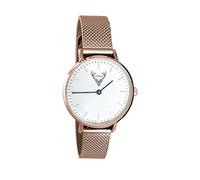 Small Rose, 32 mm with Stainless Steel Bracelet to Match Dirndl Trachten Clock, Clock and Everyday with Quick Release Strap