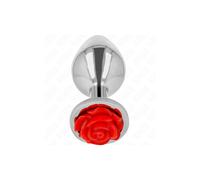 Small Rose Red Anal Plug by KINK - Perfect for Beginner's Pleasure - Taille: M, Couleur: Red