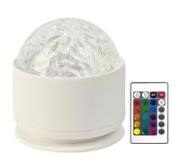 Small Rotating Water Pattern Lamp, Plastic Build, Ocean Wave Projector Light, Romantic Flame Ambiance, Night Light For Bedroom With Dynamic Remote