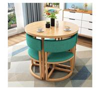 Small Round 80cm Dining Table Set with ChairsSpace Saving for Apartment Office Balcony Beauty Salon Conference and Meeting RoomDark Grey ColorIdeal for Coffee Study and Lounge Use