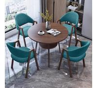 Small Round Conference Table Set with ChairsDouble Layer Design for Office Kitchen or Dining RoomIdeal for Meetings Business and Coffee Breaks