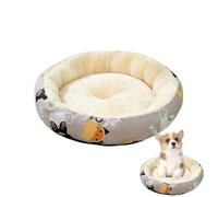 Small Round Dog Bed, Round Cat Bed - Washable Pet Nest | Comfortable Round Beds for Indoor Cats, Washable Cotton Nest for Pets for Puppy and Bat