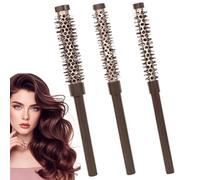 Small Round Hair Brush, Hairstyle Brush, Moustache Brush, Blow Drying Styling Combs - Professional Curling Roller Comb for Men, Styling, Lifting, Curling Bangs, Beard