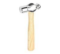 Small Round Head Hand Hammer Mini Wooden Handle Hammers Steel Ball Peen Hammers Portable Little Repair Hammer Tiny Woodworking Mallet Metal Working Mallet Tool for House Camping