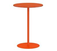 Small Round High Top Dining Table Sturdy Metal Base Bar Table Bistro Table for Smals Ideal Pub Table for Home Kitchen Modern Cact Design