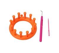 Small Round Loom for Beginners with Loom Pick Tool & Pin Weaving Loom