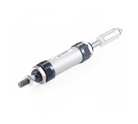 Small Round MALJ Pneumatic Cylinder Adjustable Stroke Stainless Steel MALJ Bore16/20/25/32/40mm-Stroke 25-200mm(Stroke 25-25mm,Bore 40mm 1pcs)