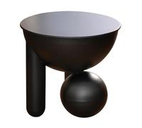 Small Round Metal Sofa End Table with Storage - Creative Iron Coffee Table for Living Room Bedside & Side Table - Modern & Stylish Design