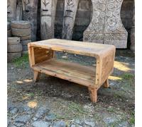 Small Round Recycled Teak Coffee Table From Bali