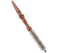 Small round Roller Brush with Wooden Handle for Precision Styling