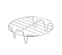 Small Round Steaming Rack - 6/7/8 Inches Stainless Steel Round Wire Baking Rack - Air Fryer Grill Racks Round, Air Fryer Accessories for Pizza, Shrimp, Chicken Strips, Roasted Vegetables, Fries