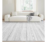 Small Rugs 2 x 3 ft,Neutral Colours Vintage Patterns Distressed Geometric,Grey,60 x 90 cm, Washable Rug for Entryway Indoor Entrance Kitchen Mat Living Bedroom,