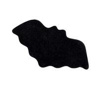 Small Rugs For Bedroom Halloween Bat Bathroom Carpet Bat Carpet Halloween Decorative Bathroom Mat Gothic Area Carpet Black Orange Bat Shaped Area Carpet (suitable For Front Door (Black, 50x80cm)