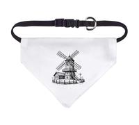 Small 'Rustic Windmill' Dog/Cat/Pet Bandana (PD00061237)