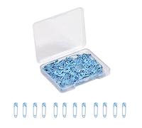 Small Safety Pins,19mm Mini Safety Pins for Clothes,Light Blue Safety Pin Rust Resistant Nickel Plated Steel Set for Crafting,Sewing,Rimming Fastening Clip Button for Garment Hang Tag 120pcs/box