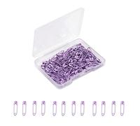 Small Safety Pins,19mm Mini Safety Pins for Clothes,Purple Safety Pin Rust Resistant Nickel Plated Steel Set for Crafting,Sewing,Rimming Fastening Clip Button for Garment Hang Tag 120pcs/box