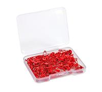 Small Safety Pins,19mm Mini Safety Pins for Clothes,Red Safety Pin Rust Resistant Nickel Plated Steel Set for Crafting,Sewing,Rimming Fastening Clip Button for Garment Hang Tag 120pcs/box