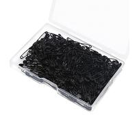 Small Safety Pins, 250 Pcs Black Mini Safety Pin for Clothes Invisible, Hijab, Nappy, Dressmaking and DIY 19mm