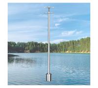 Small Sample Containers for Liquids 1000/800/500/200/100 mL Stainless Steel Sampling Cups with Measurement Scale Durable Water Sampler Dipper (800mL L 100cm) for Chemical & Sewage Use