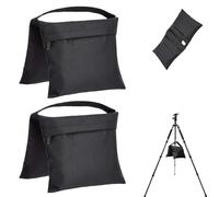 Small Sand Bags, 2 Pack Heavy Duty Photography Light Tripod Sandbags, Foldable Awning Pole Cantilever Hanging Bag, Portable Outdoor Sunshade Windproof And Weight-Bearing Sandbags For Camping Live