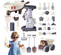 Small Sand Toys,Castle Building Kit - Digging Play Game for Kids Ages 3+, Garden Beach Vacation Camping Backyard Activities