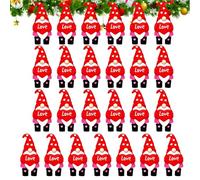 Small Santa Claus - 50pcs Valentine's Day Desktop Decorations, Miniature 3D Gnomes Statues for Trays and Shelves, Resin Hand Painted Figurines for Christmas Party Home Decor