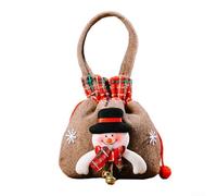 Small Santa Sack, Santa Sacks Cloth Present Bags For Christmas, for Xmas Parties and Wrapping Christmas Sack for Sweet Treats(A)