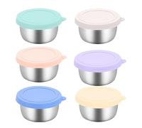 Small Sauce Containers | Stainless Steel 1.35oz Salad Dressing Cups,Reusable Dipping Cups Meal Prep Accessories for Travel Barbecue Picnic Offices Party