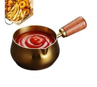 Small Sauce Pan with Spout Small and Handy Non-Stick Coating with Cool Handle Sauce Pan - Household Cooking Pot for Heating Soups - For Heating Ketchup Soup Stew Coffee He