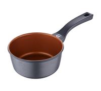 Bronze Cast Aluminium Induction Non-stick Sauce Pan 16cm Black/Orange