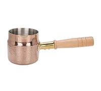 Small Saucepan, Mini Butter Pot 0.35Quart / 330ml Thickened 304 Stainless Steel Saucepan Pan Japanese Milk Pot with Wood Handle Sauce Pan for Butter Chocolate Melting Heating Milk