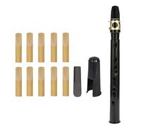 Small Saxophone Band Set, Compact Saxophone, Beginner Practice Aid, with 1 Reeds, 10 Mouthpiece, 1 Fingering Charts, 1 Carrying Bag