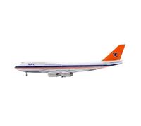 Small Scale Model Planes 1:200 For B747-400 ZS-SAW Static Die Cast Metal Airplane Model White-orange Decor Plane Model Model Building Kit