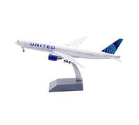 Small Scale Model Planes 1:200 For B777-200ER N209UA Die Casting Aircraft Model Metal Miniature Models Ornament White Model Building Kit