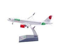 Small Scale Model Planes 1:200 For Viva A320 XA-VIH Mini Alloy Die-cast Aircraft Models Realistic Models Red Engines Model Building Kit